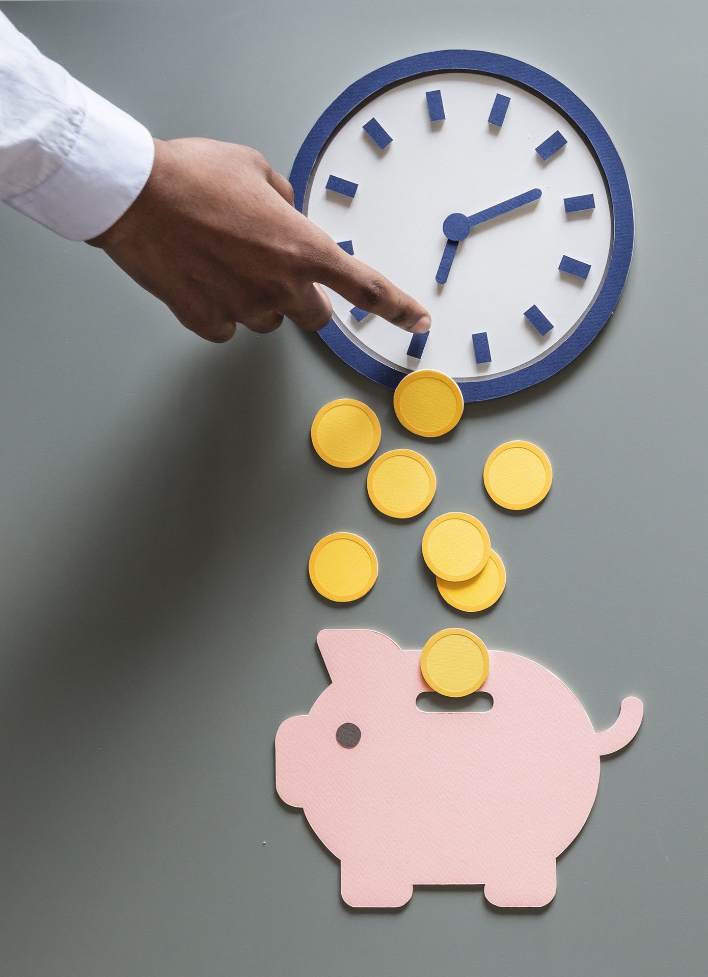 Piggy bank future money savings investment